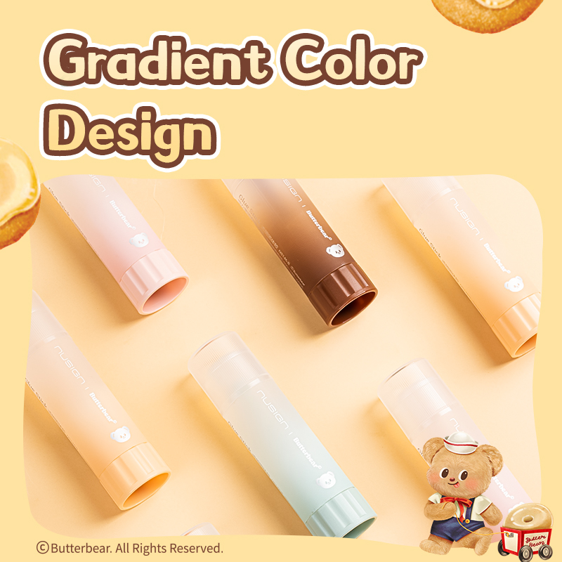 Hồ khô Gấu Bơ Deli NS147-B - Thiết kế Gấu Bơ dễ thương keo dính chắc - Ảnh 3