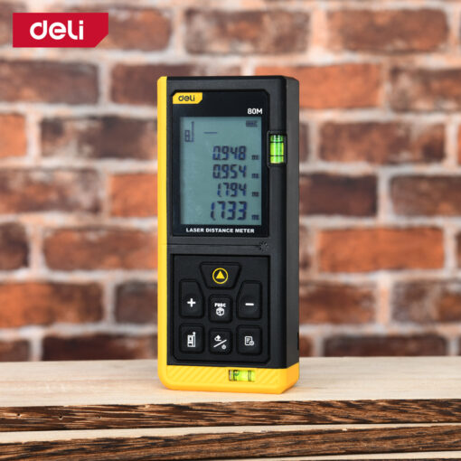Máy đo khoảng cách Laser Deli EDL4169 - Đo xa chính xác kết quả hiển thị tức thì