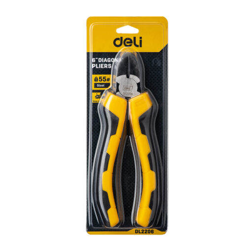 Kìm cắt Deli EDL2206 - Lưỡi cắt tôi cao tần cắt dây điện ngọt lịm