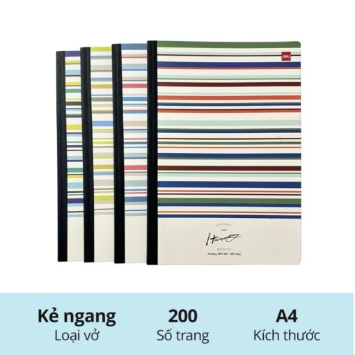 Sổ bìa bồi Deli CNB547 - Bìa bồi cứng cáp bảo vệ giấy bên trong phẳng phiu