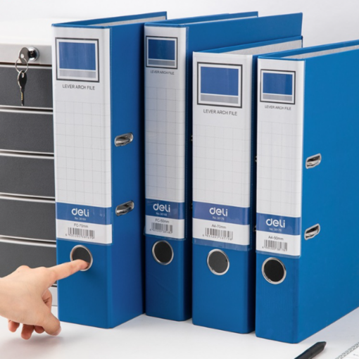 File còng 9cm Deli CF849 - Gáy rộng 9cm giải pháp cho kho tài liệu khổng lồ