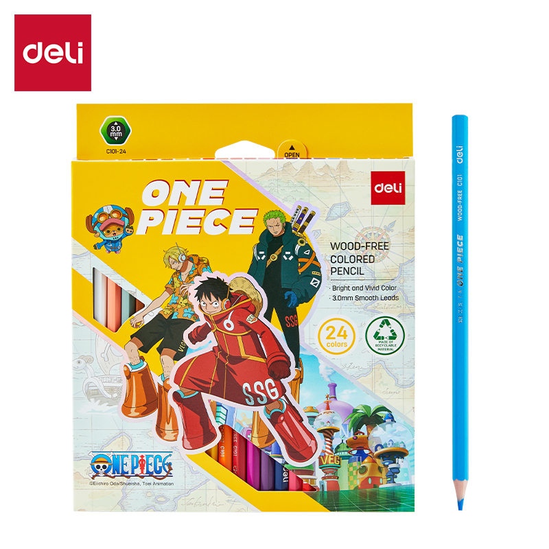 Bút chì màu One Piece Deli EC101 - Hình ảnh One Piece ấn tượng khơi nguồn cảm hứng - Ảnh 3