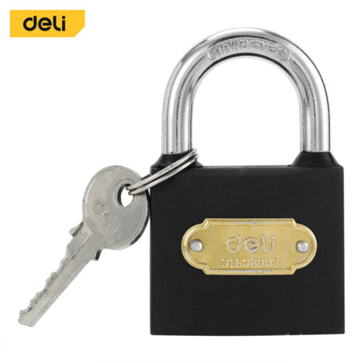 Ổ khóa chống cắt Deli EDL508903 - Còng khóa tôi cứng chống cắt phá bảo vệ an toàn