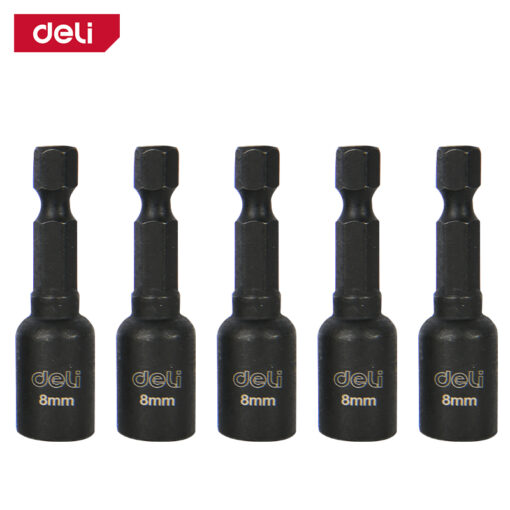 Mũi chụp tôn đen Deli EDL4805T - Từ tính mạnh giữ ốc chắc chắn chống trượt