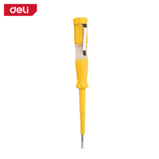 Bút thử điện Deli EDL8101 - Đèn báo sáng rõ an toàn khi kiểm tra dòng điện