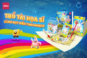 Deli x SpongeBob: Khi đồ dùng học tập trở nên vui nhộn và sáng tạo